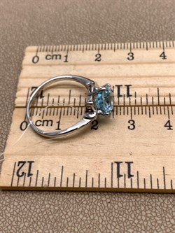 *КОЛЬЦО р.18 Голубой Топаз арт. R00354-260, (вес 2,26 г) - фото 334967 *КОЛЬЦО р.18 Голубой Топаз арт. R00354-260, (вес 2,26 г) - фото 334967