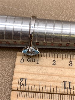 *КОЛЬЦО р.18,5 Голубой Топаз арт. R00304-484, (вес 2,9 г) - фото 334969 *КОЛЬЦО р.18,5 Голубой Топаз арт. R00304-484, (вес 2,9 г) - фото 334969