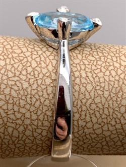 *КОЛЬЦО р.18,5 Голубой Топаз арт. R00304-484, (вес 2,9 г) - фото 334972 *КОЛЬЦО р.18,5 Голубой Топаз арт. R00304-484, (вес 2,9 г) - фото 334972