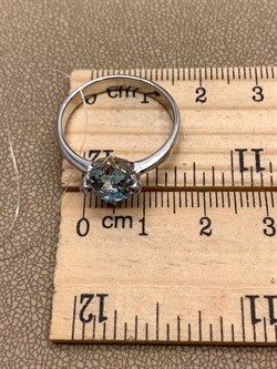 *КОЛЬЦО р.18,5 Голубой Топаз арт. R00304-484, (вес 2,9 г) - фото 334976 *КОЛЬЦО р.18,5 Голубой Топаз арт. R00304-484, (вес 2,9 г) - фото 334976