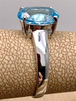 *КОЛЬЦО р.18 Голубой Топаз арт. R00366-255, (вес 3,53 г) - фото 334982 *КОЛЬЦО р.18 Голубой Топаз арт. R00366-255, (вес 3,53 г) - фото 334982