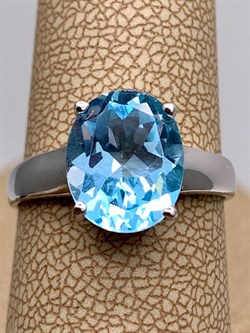*КОЛЬЦО р.18 Голубой Топаз арт. R00366-255, (вес 3,53 г) - фото 334983 *КОЛЬЦО р.18 Голубой Топаз арт. R00366-255, (вес 3,53 г) - фото 334983