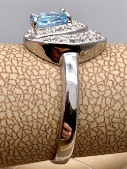 *КОЛЬЦО р.17 Голубой Топаз арт. R00385-632, (вес 3,14 г) - фото 334992 *КОЛЬЦО р.17 Голубой Топаз арт. R00385-632, (вес 3,14 г) - фото 334992