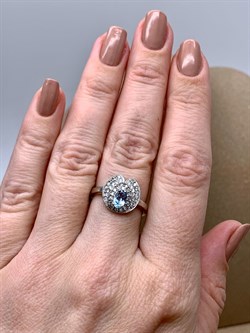 *КОЛЬЦО р.17 Голубой Топаз арт. R00385-632, (вес 3,14 г) - фото 334994 *КОЛЬЦО р.17 Голубой Топаз арт. R00385-632, (вес 3,14 г) - фото 334994