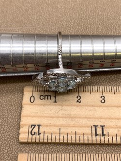 *КОЛЬЦО р.17 Голубой Топаз арт. R00372-196, (вес 4,51 г) - фото 334999