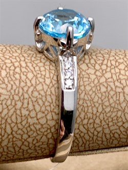 *КОЛЬЦО р.18 Голубой Топаз арт. R00392-210, (вес 3,02 г) - фото 335023 *КОЛЬЦО р.18 Голубой Топаз арт. R00392-210, (вес 3,02 г) - фото 335023