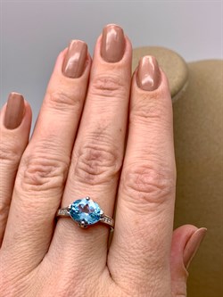 *КОЛЬЦО р.18 Голубой Топаз арт. R00392-210, (вес 3,02 г) - фото 335025 *КОЛЬЦО р.18 Голубой Топаз арт. R00392-210, (вес 3,02 г) - фото 335025