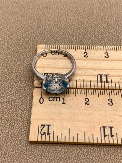 *КОЛЬЦО р.18 Голубой Топаз арт. R00392-210, (вес 3,02 г) - фото 335027 *КОЛЬЦО р.18 Голубой Топаз арт. R00392-210, (вес 3,02 г) - фото 335027