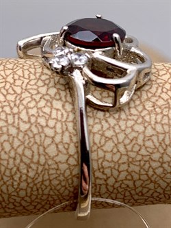 *КОЛЬЦО р.17 Гранат арт. R00068-223, (вес 2,96 г) - фото 335110