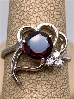 *КОЛЬЦО р.17 Гранат арт. R00068-223, (вес 2,96 г) - фото 335111