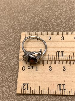 *КОЛЬЦО р.17 Гранат арт. R00068-223, (вес 2,96 г) - фото 335114