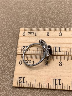 *КОЛЬЦО р.17 Гранат арт. R00068-223, (вес 2,96 г) - фото 335115