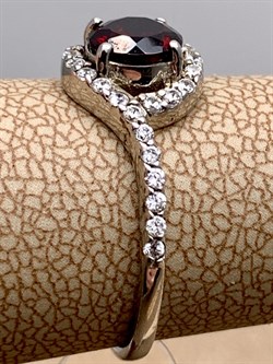 *КОЛЬЦО р.17,5 Гранат арт. R00076-998, (вес 2,26 г) - фото 335220 *КОЛЬЦО р.17,5 Гранат арт. R00076-998, (вес 2,26 г) - фото 335220