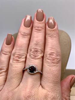 *КОЛЬЦО р.17,5 Гранат арт. R00076-998, (вес 2,26 г) - фото 335222 *КОЛЬЦО р.17,5 Гранат арт. R00076-998, (вес 2,26 г) - фото 335222