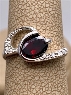 *КОЛЬЦО р.17 Гранат арт. R00026-248, (вес 2,6 г) - фото 335276