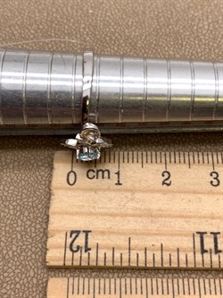 *Кольцо р.17 Голубой Топаз арт. R00611-829, (вес 2,33 г) - фото 335294