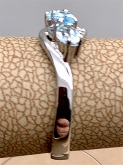 *КОЛЬЦО р.17 Голубой Топаз арт. R00617-292, (вес 2,51 г) - фото 335307 *КОЛЬЦО р.17 Голубой Топаз арт. R00617-292, (вес 2,51 г) - фото 335307