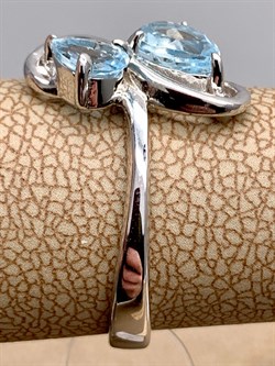 *КОЛЬЦО р.18 Голубой Топаз арт. R00615-127, (вес 3,33 г) - фото 335327 *КОЛЬЦО р.18 Голубой Топаз арт. R00615-127, (вес 3,33 г) - фото 335327