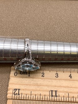 *Кольцо р.17,5 Голубой Топаз арт. R00632-136, (вес 4,61 г) - фото 335354 *Кольцо р.17,5 Голубой Топаз арт. R00632-136, (вес 4,61 г) - фото 335354