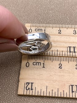 *КОЛЬЦО р.17 Голубой Топаз арт. R00627-463, (вес 4,28 г) - фото 335379