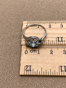 *КОЛЬЦО р.18 Голубой Топаз арт. R00624-544, (вес 2,31 г) - фото 335390 *КОЛЬЦО р.18 Голубой Топаз арт. R00624-544, (вес 2,31 г) - фото 335390