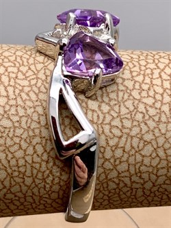 *Кольцо р.17,5 Аметист арт. R00236-706, (вес 2,85 г) - фото 335406 *Кольцо р.17,5 Аметист арт. R00236-706, (вес 2,85 г) - фото 335406