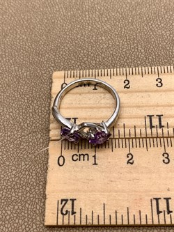 *Кольцо р.17,5 Аметист арт. R00236-706, (вес 2,85 г) - фото 335410 *Кольцо р.17,5 Аметист арт. R00236-706, (вес 2,85 г) - фото 335410