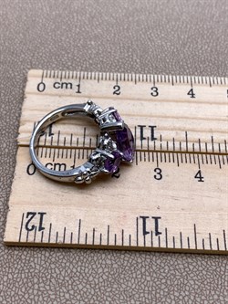 *Кольцо р.17 Аметист арт. R00214-894, (вес 4,12 г) - фото 335421