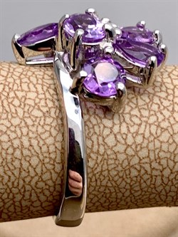 *КОЛЬЦО р.17,5 Аметист арт. R00228-836, (вес 5,41 г) - фото 335426