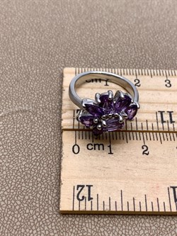 *КОЛЬЦО р.17,5 Аметист арт. R00228-836, (вес 5,41 г) - фото 335430
