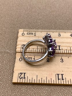 *КОЛЬЦО р.17,5 Аметист арт. R00228-836, (вес 5,41 г) - фото 335431