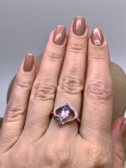 *КОЛЬЦО р.17,5 Аметист арт. R00297-915, (вес 3,56 г) - фото 335438 *КОЛЬЦО р.17,5 Аметист арт. R00297-915, (вес 3,56 г) - фото 335438