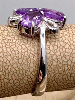 *Кольцо р.17,5 Аметист арт. R00223-021 Вес 3,2 г - фото 335467 *Кольцо р.17,5 Аметист арт. R00223-021 Вес 3,2 г - фото 335467