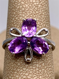 *Кольцо р.17,5 Аметист арт. R00223-021 Вес 3,2 г - фото 335468 *Кольцо р.17,5 Аметист арт. R00223-021 Вес 3,2 г - фото 335468