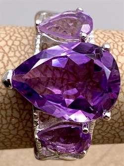 *КОЛЬЦО р.17 Аметист арт. R00207-549, (вес около 5,44 г) - фото 335477 *КОЛЬЦО р.17 Аметист арт. R00207-549, (вес около 5,44 г) - фото 335477