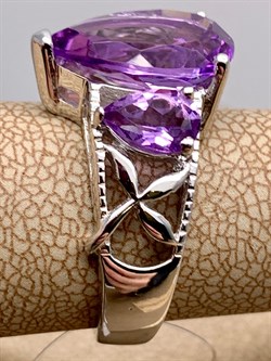 *КОЛЬЦО р.17 Аметист арт. R00207-549, (вес около 5,44 г) - фото 335478 *КОЛЬЦО р.17 Аметист арт. R00207-549, (вес около 5,44 г) - фото 335478