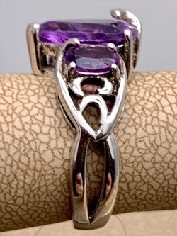 *Кольцо р.17 Аметист арт. R00218-096, (вес 5,09 г) - фото 335499