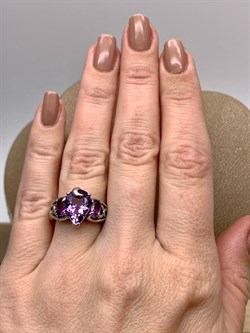 *Кольцо р.17 Аметист арт. R00218-096, (вес 5,09 г) - фото 335501