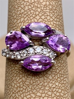 *Кольцо р.17 Аметист арт. R00560-082, (вес 3,42 г) - фото 335539 *Кольцо р.17 Аметист арт. R00560-082, (вес 3,42 г) - фото 335539