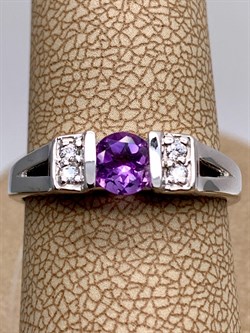 *Кольцо р.17,5 Аметист арт. R00567-020 Вес 2,25 г - фото 335590 *Кольцо р.17,5 Аметист арт. R00567-020 Вес 2,25 г - фото 335590