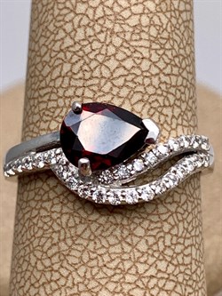 *КОЛЬЦО р.17,5 Гранат арт. R00407-475, (вес 2,71 г) - фото 335650