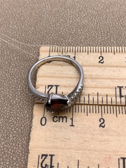 *КОЛЬЦО р.17,5 Гранат арт. R00407-475, (вес 2,71 г) - фото 335653