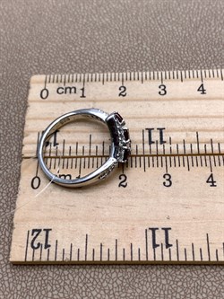 *КОЛЬЦО р.16,5 Гранат арт. R00405-362, (вес 2,6 г) - фото 335664