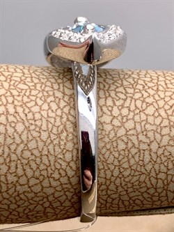 *Кольцо р.17,5 Голубой Топаз арт. R00451-512 Вес 3,69 г - фото 335679 *Кольцо р.17,5 Голубой Топаз арт. R00451-512 Вес 3,69 г - фото 335679