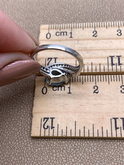 *КОЛЬЦО р.16,5 Голубой Топаз арт. R00407-345, (вес 2,63 г) - фото 335702