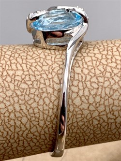 *Кольцо р.18 Голубой Топаз арт. R00450-017, (вес 2,19 г) - фото 335739 *Кольцо р.18 Голубой Топаз арт. R00450-017, (вес 2,19 г) - фото 335739