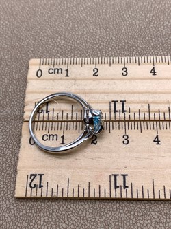 *Кольцо р.18 Голубой Топаз арт. R00450-017, (вес 2,19 г) - фото 335744 *Кольцо р.18 Голубой Топаз арт. R00450-017, (вес 2,19 г) - фото 335744