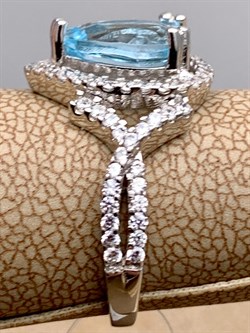 *Кольцо р.17,5 ТГолубой Топаз арт. R00494-758, (вес 3,18 г) - фото 335749 *Кольцо р.17,5 ТГолубой Топаз арт. R00494-758, (вес 3,18 г) - фото 335749