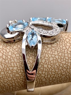 *Кольцо р.18 Голубой Топаз арт. R00457-842, (вес 4,89 г) - фото 335779 *Кольцо р.18 Голубой Топаз арт. R00457-842, (вес 4,89 г) - фото 335779