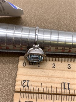 *КОЛЬЦО р.17,5 Голубой Топаз арт. R00412-810, (вес 4,19 г) - фото 335786 *КОЛЬЦО р.17,5 Голубой Топаз арт. R00412-810, (вес 4,19 г) - фото 335786